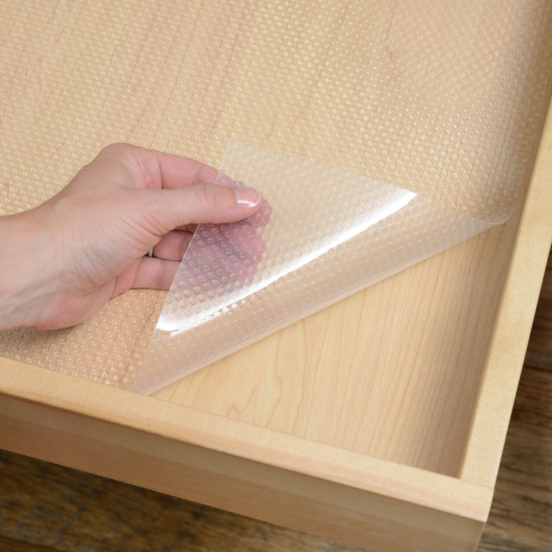 Con-Tact Brand Premium Plus Non-Adhesive Shelf Heavy Duty and Multi-Functional Drawer Liner, Protect and Organize Your Shelves and Drawers, 18" x 6', Nova Crystal Clear, Pack of 6 Rolls - Image 5